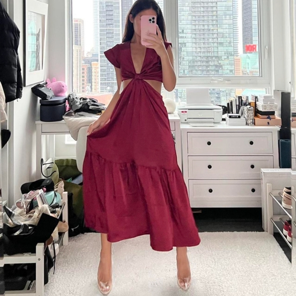 Jason Wu Satin Alexandria Cutout Dress